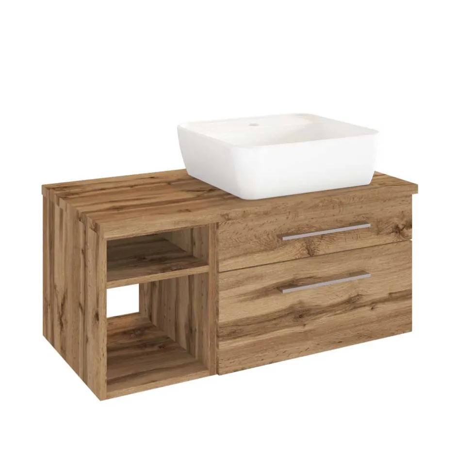 Wohnen 90 cm Badschrank mit Becken rechts - Userina