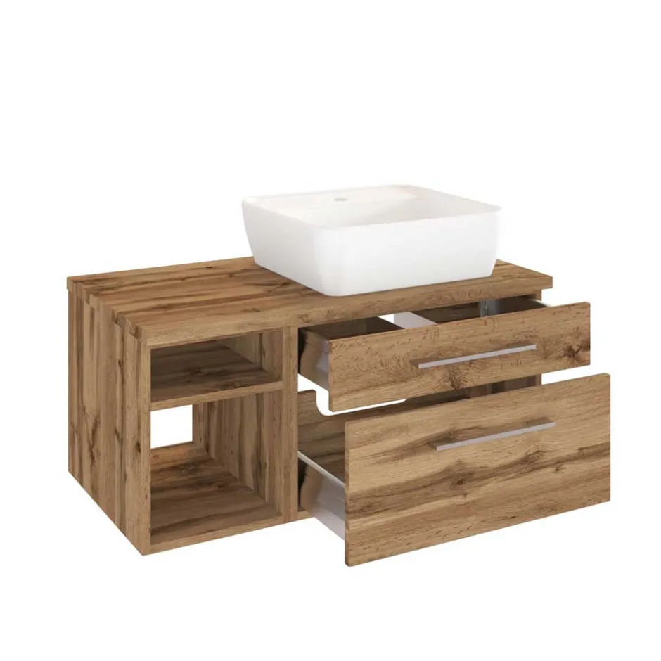 Wohnen 90 cm Badschrank mit Becken rechts - Userina