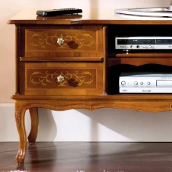 Wohnen 123 cm breite TV Kommode Agosto im Barockstil