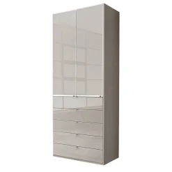 100 cm breiter Schlafzimmerschrank in Hellgrau - Nucina^Wohnen Discount