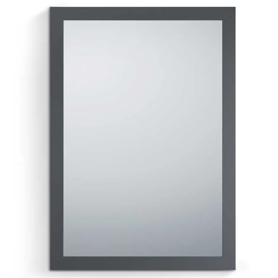 Wohnen 48 cm breiter Spiegel in Anthrazit - Vertelli