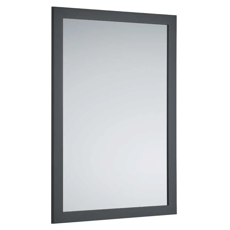 Wohnen 48 cm breiter Spiegel in Anthrazit - Vertelli