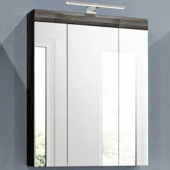 Wohnen 60 cm breiter Spiegelschrank fürs Badezimmer in Grau - Nancys