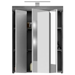 Wohnen 60 cm breiter Spiegelschrank fürs Badezimmer in Grau - Nancys