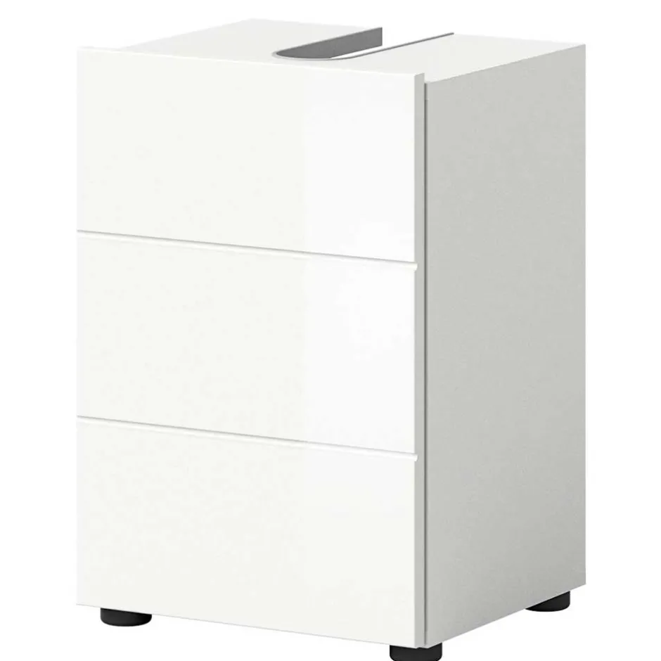 38 cm breiter Waschbeckenschrank in Weiß - Vitablos^Wohnen Sale