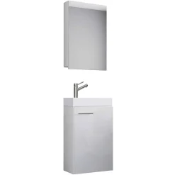 41 cm breiter Waschplatz in Weiß - Vulcanos (zweiteilig)^Wohnen Sale