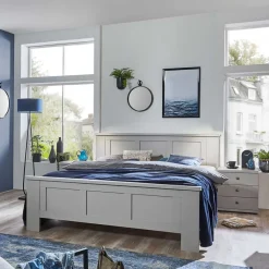 140 cm breites Bett im modernen Landhaus Look - Ridonna^Wohnen New