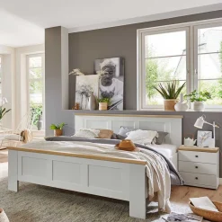 Wohnen 160 cm breites Landhausbett in vier Längen - Ignacio