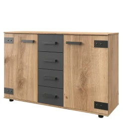 Wohnen 130 cm breites Sideboard in Plankeneiche NB - Enegal