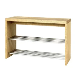 55 cm hohe Flur Bank Blacingo mit 2 Schuhablagen^Wohnen Best