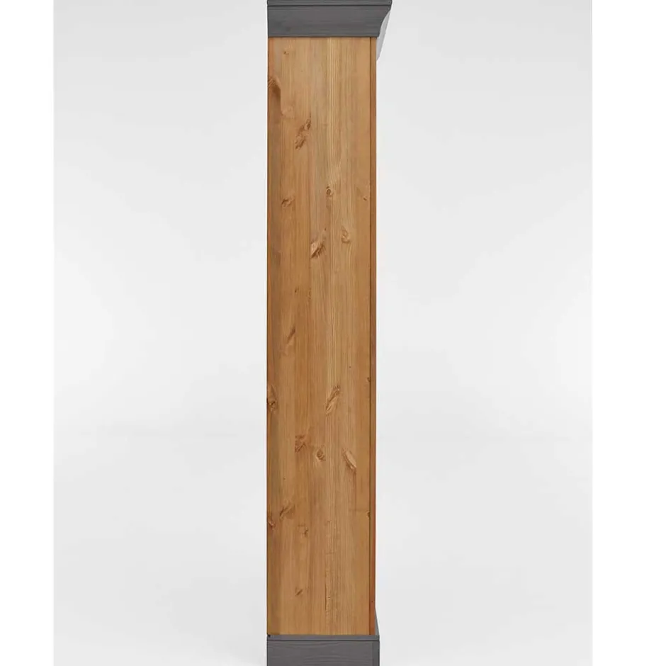 202 cm hohes Landhaus Bücherregal zweifarbig - Eshelas^Wohnen Sale