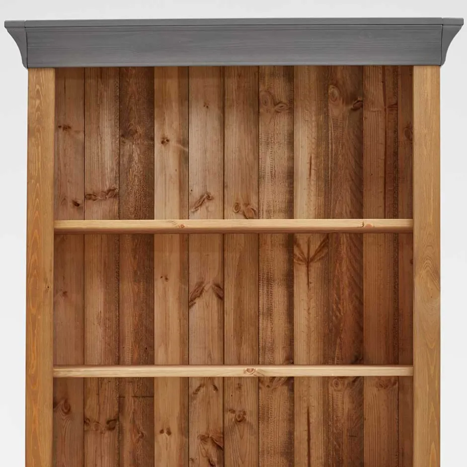 202 cm hohes Landhaus Bücherregal zweifarbig - Eshelas^Wohnen Sale