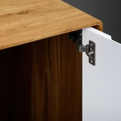 220 cm langes TV Lowboard in Wildeiche mit Weiß - Diesta I^Wohnen Online