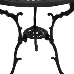 70 cm runder Aluminium Gartentisch in Dunkelgrau - Taruma^Wohnen Sale