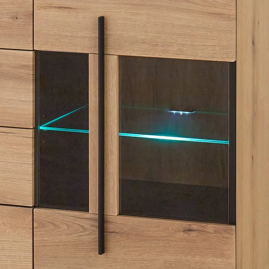 200 cm Sideboard mit Glaseinsätzen - Brocus^Wohnen Online