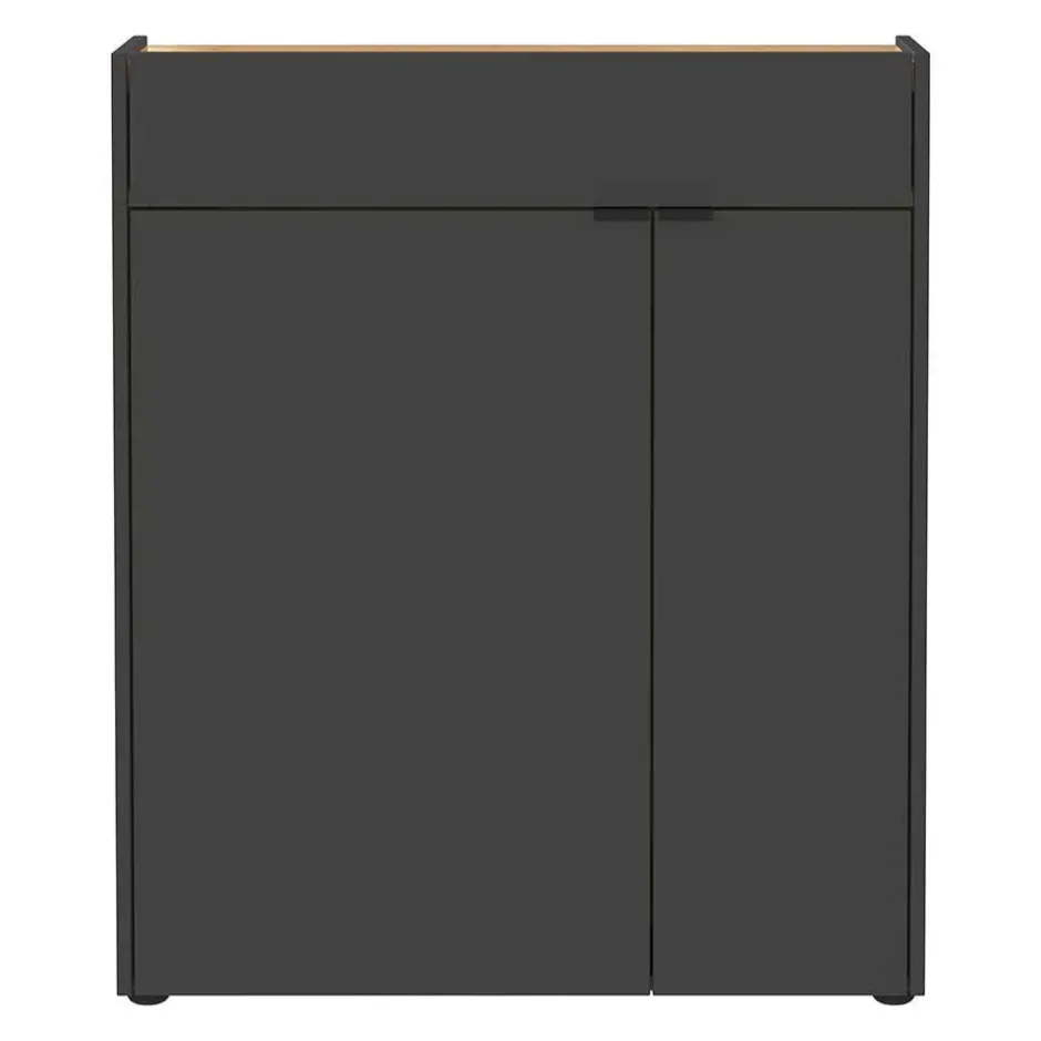 22 cm tiefer Schuhschrank in Dunkelgrau - Sidgarus^Wohnen Outlet