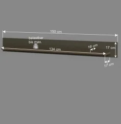 150 cm Wandboard in Eukalyptus und Eiche Optik - Promo^Wohnen Clearance