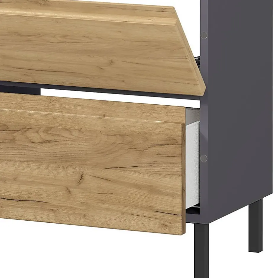80 cm Waschbeckenschrank in Wildeiche NB - Vignus^Wohnen Sale