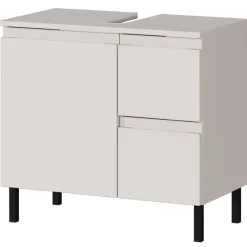 60 cm Waschbeckenschrank in Hellgrau - Dadra^Wohnen