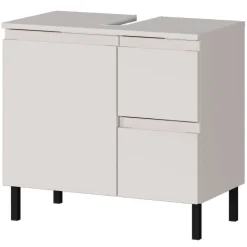 60 cm Waschbeckenschrank in Hellgrau - Dadra^Wohnen