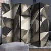 5 Elemente Paravent in Grau & Silber - Menu^Wohnen Hot