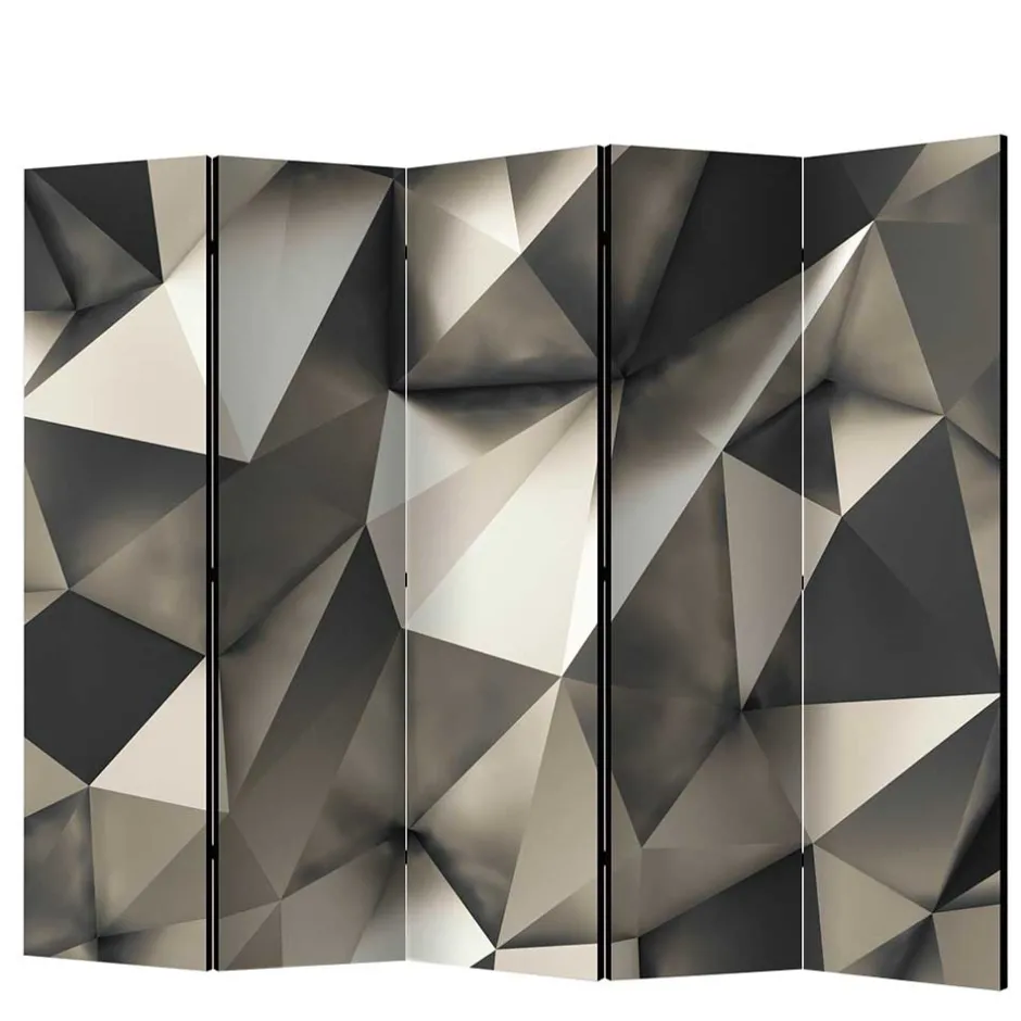 5 Elemente Paravent in Grau & Silber - Menu^Wohnen Hot