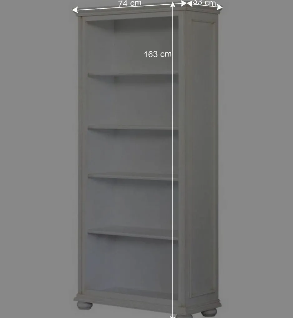 Wohnen 5 Fächer Regal in Antikweiß - Vicina