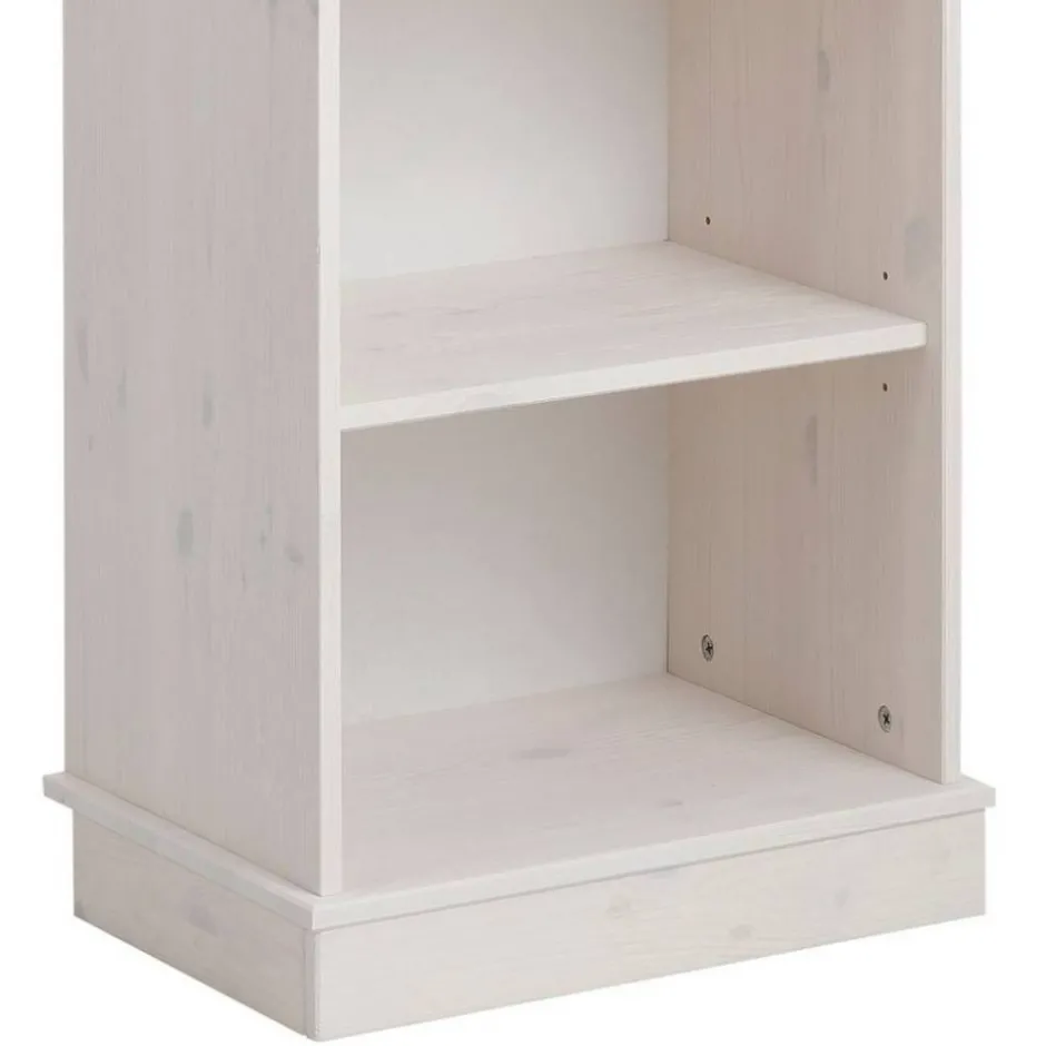 5 Fächer Regal in Weiß und Kiefer Honig - Zentra^Wohnen Outlet