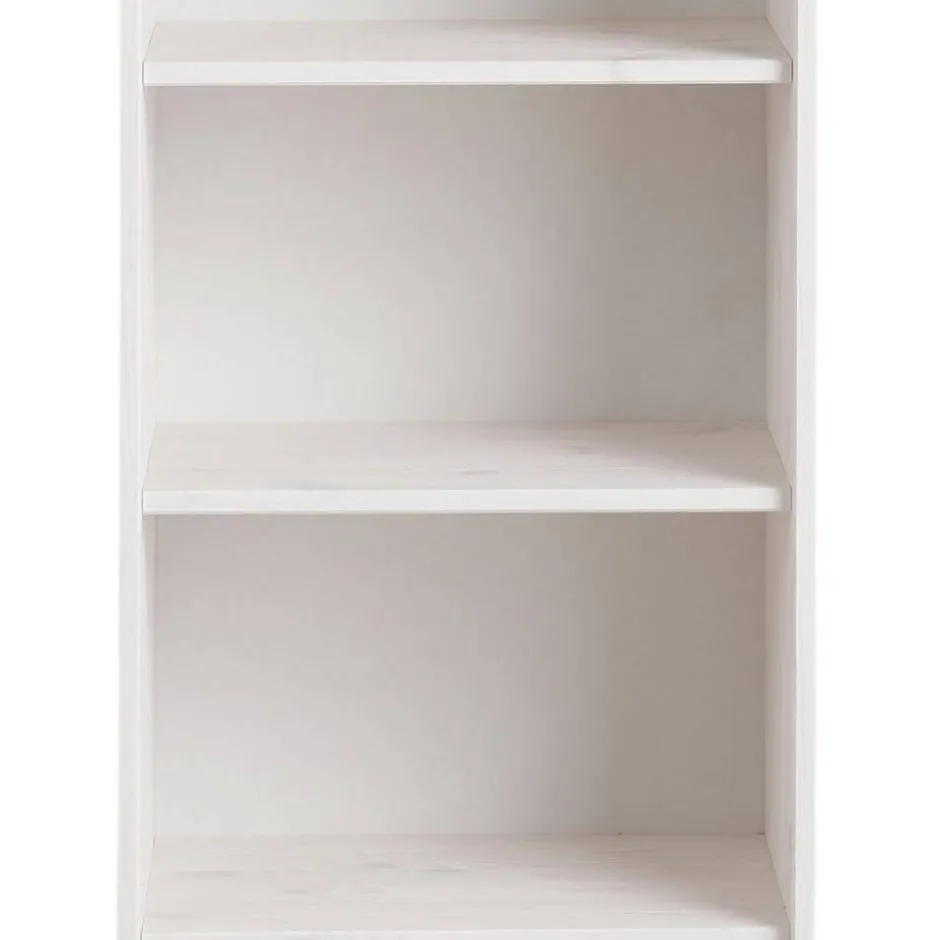 5 Fächer Regal in Weiß und Kiefer Honig - Zentra^Wohnen Outlet