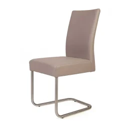 Wohnen 2 Freischwinger Stühle in Beige - Nandora (2er Set)