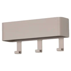 3 Haken Wandgarderobe in Taupe - Rouge^Wohnen