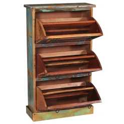 Wohnen 3 Klappen Schuhkommode im Shabby Chic - Jamaica