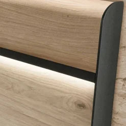 Wohnen 4 Längen Doppelbett mit Beleuchtung LED - Licruva II