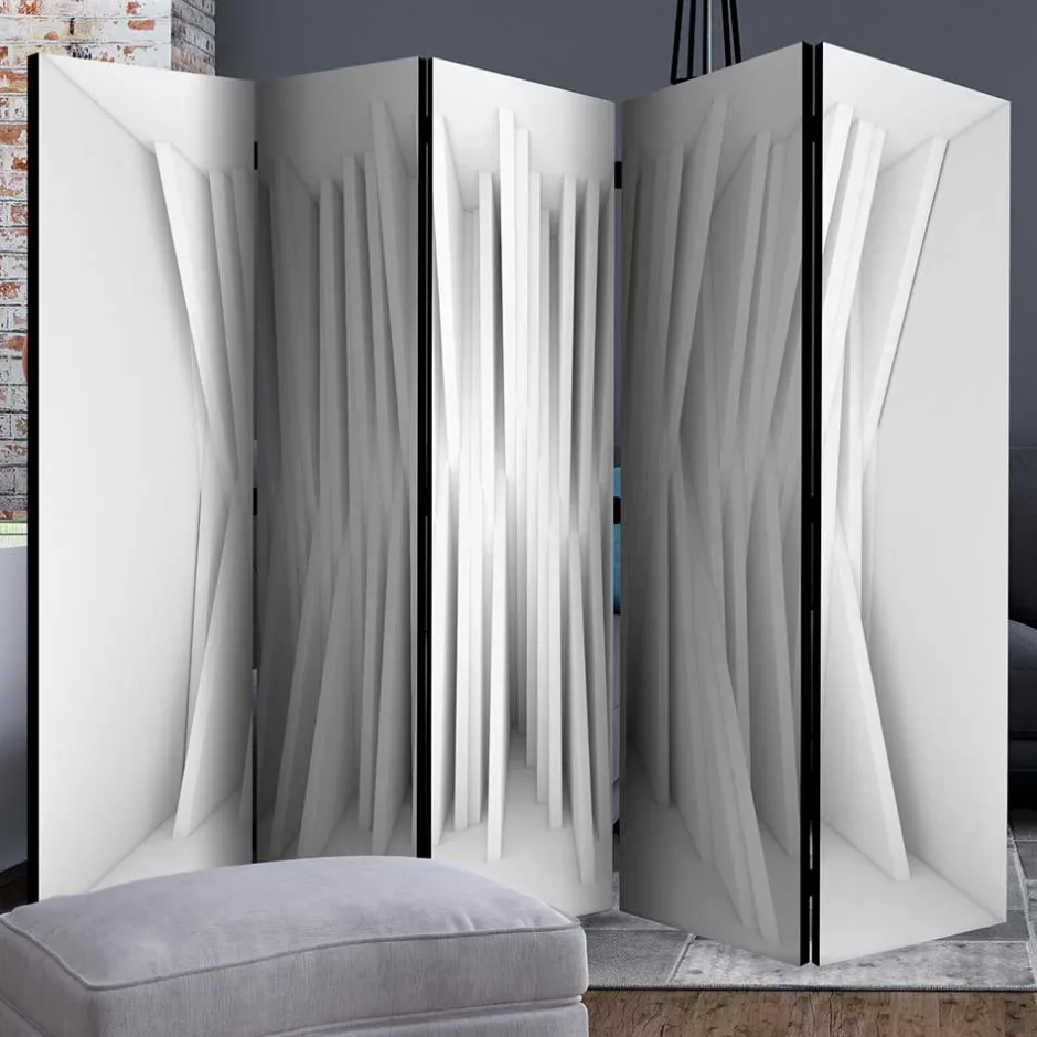 2,25 m breiter Paravent mit abstraktem Muster - Emrada^Wohnen