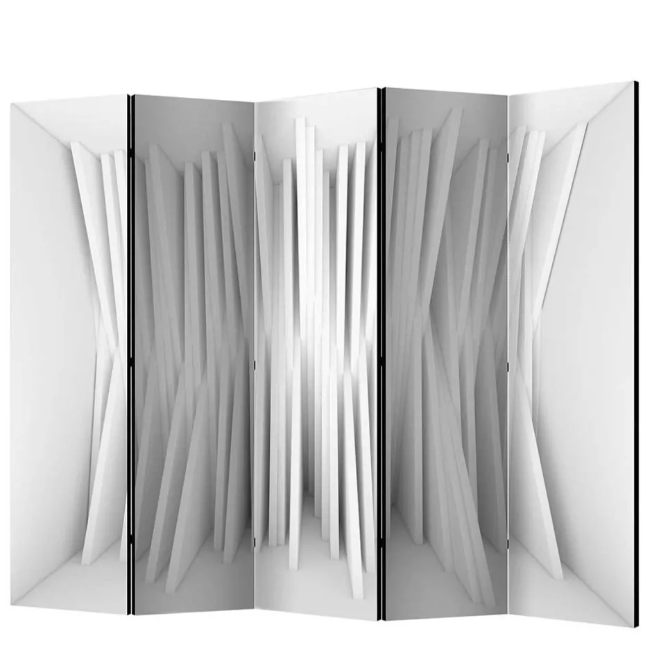 2,25 m breiter Paravent mit abstraktem Muster - Emrada^Wohnen