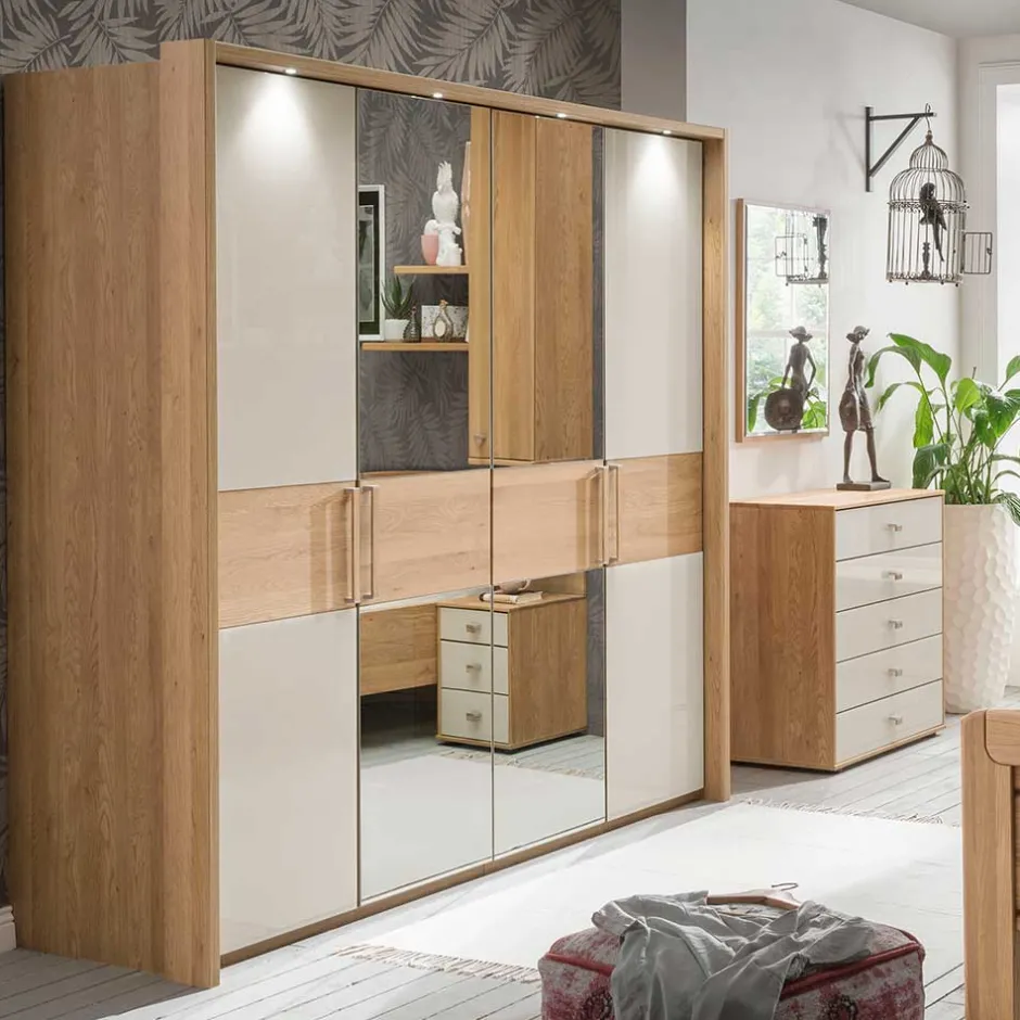 Wohnen 2 Meter Kleiderschrank mit vier Türen - Emdsiva II