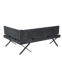 Wohnen 3 Personen Eckbank in Anthrazit - Pricenta