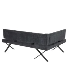 Wohnen 3 Personen Eckbank in Anthrazit - Pricenta