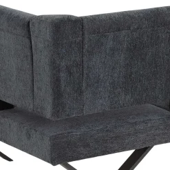 Wohnen 3 Personen Eckbank in Anthrazit - Pricenta