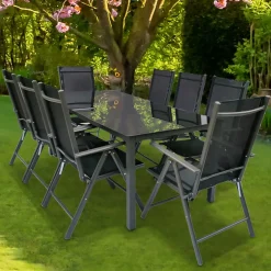 Wohnen 8 Personen Garten-Sitzgruppe Set - Micaelo (neunteilig)
