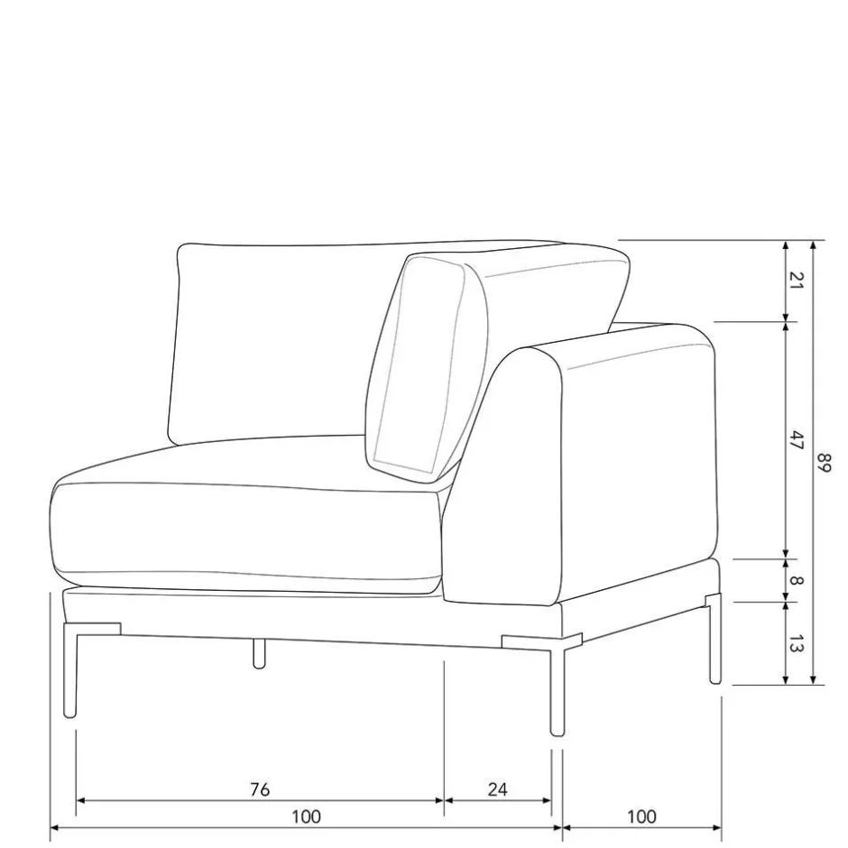 5 Personen Wohnlandschaft modular - Ravonia (fünfteilig)^Wohnen Discount