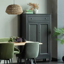 Abschließbare Vertiko Kommode in Schwarz - Wins^Wohnen