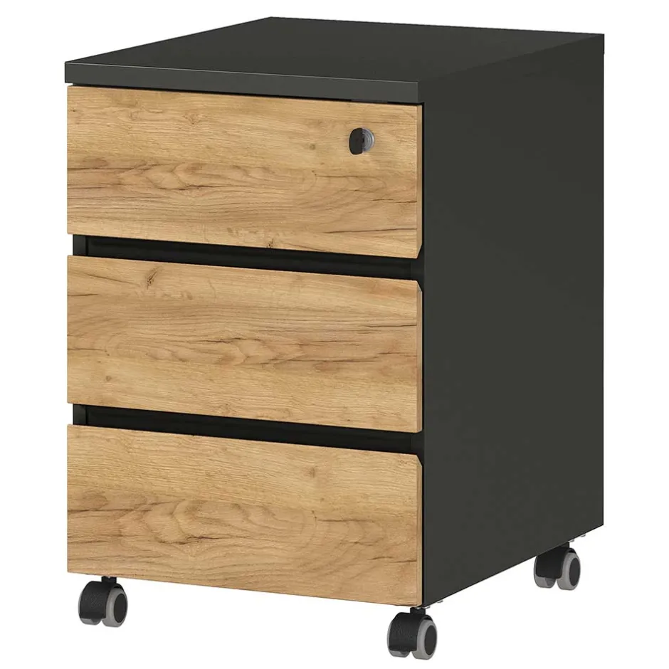 Abschließbarer Rollcontainer 41x60x50 cm - Contrage^Wohnen Discount