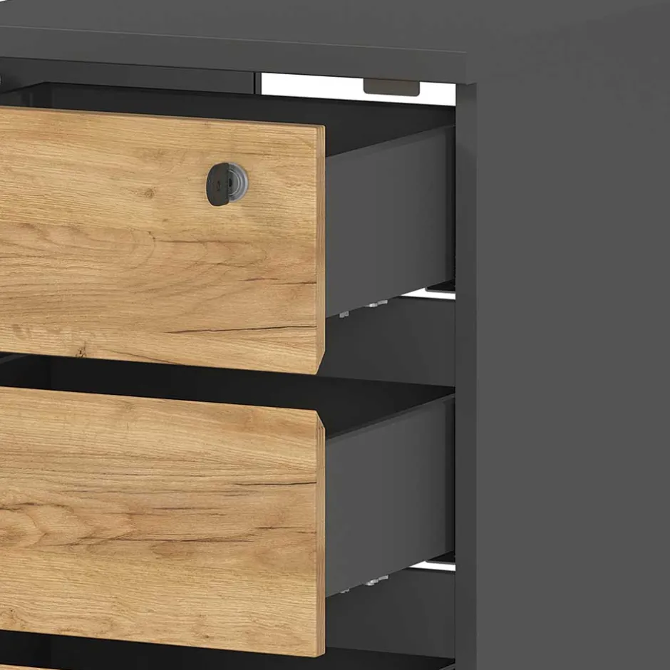 Abschließbarer Rollcontainer 41x60x50 cm - Contrage^Wohnen Discount