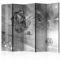 Abstrakter Motiv Paravent in Grau - Formosa^Wohnen Best