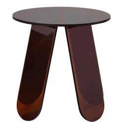 Wohnen Acryl Beistelltisch in Braun - Lou