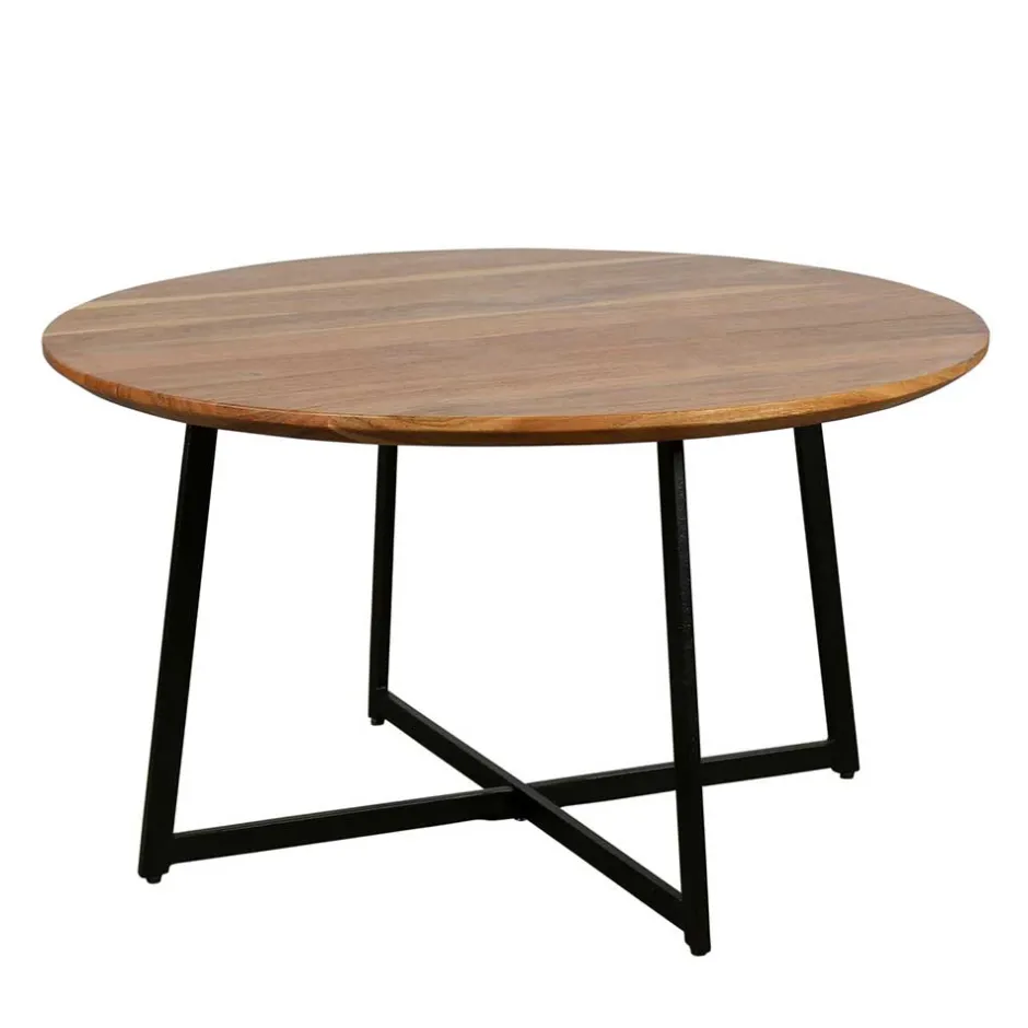 Wohnen Akazie Sofatisch mit Schweizer Kante - Limona