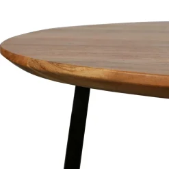 Wohnen Akazie Sofatisch mit Schweizer Kante - Limona