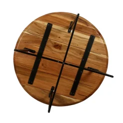 Wohnen Akazie Sofatisch mit Schweizer Kante - Limona