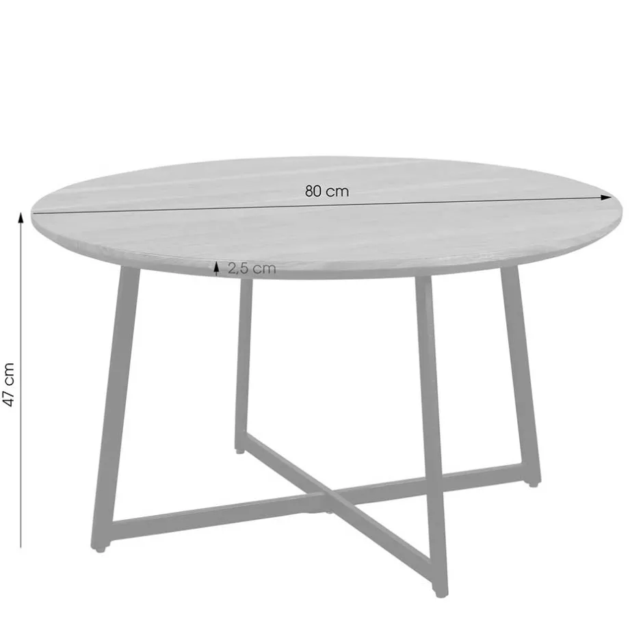 Wohnen Akazie Sofatisch mit Schweizer Kante - Limona